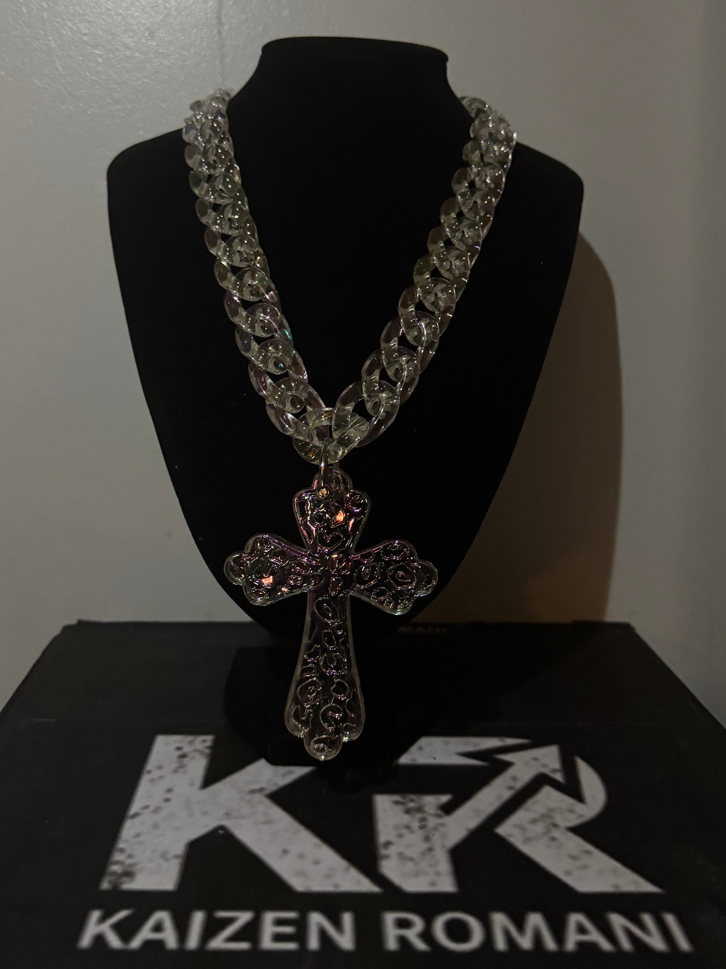 Cuban Link Chain With Cross