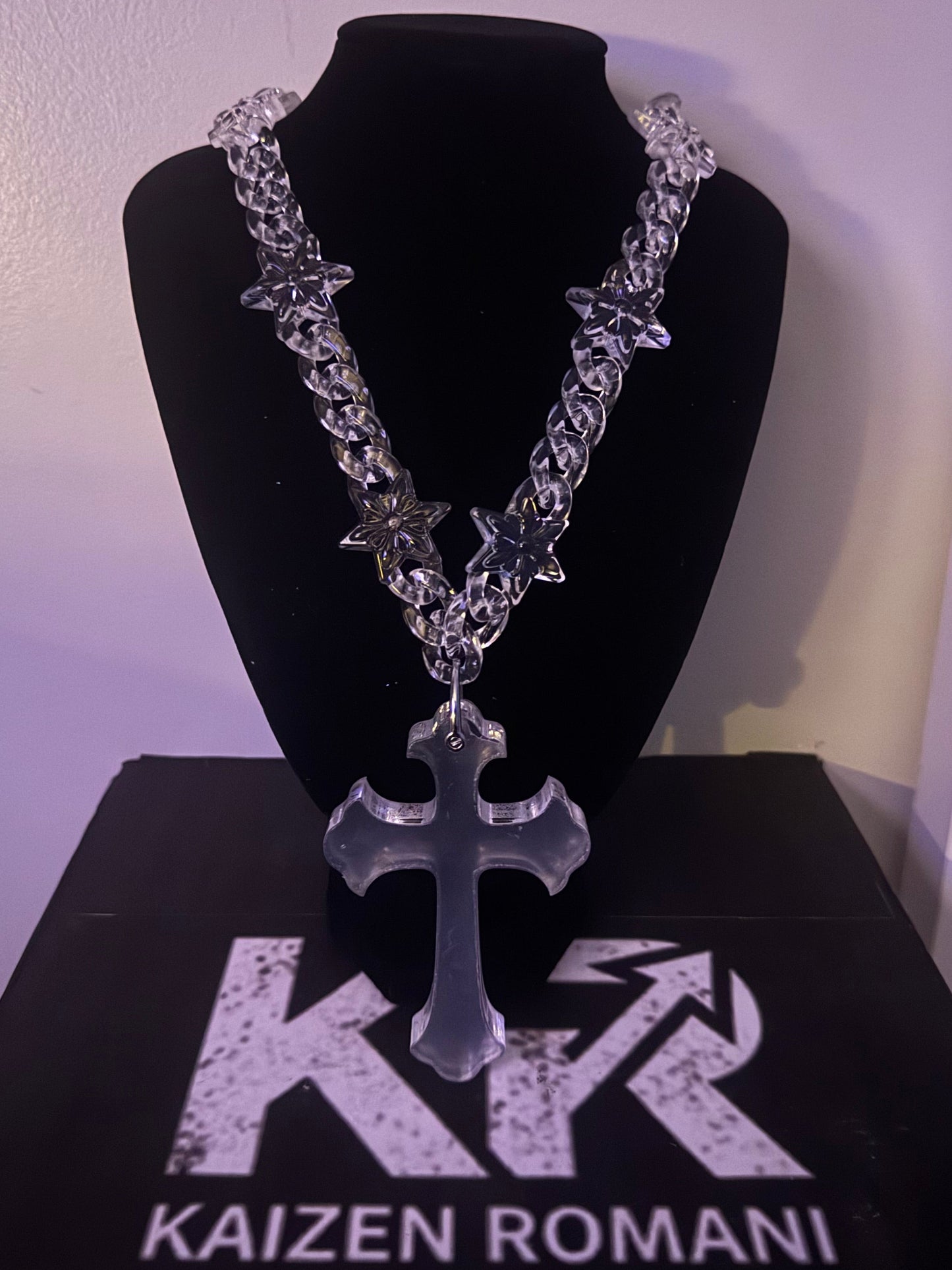 Cross Pendant with Cuban chain